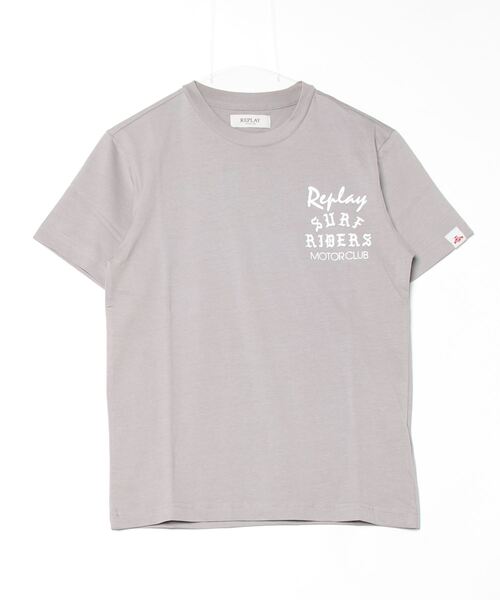 REPLAY（リプレイ） tシャツ コットンジャ−ジーバイカープリントT