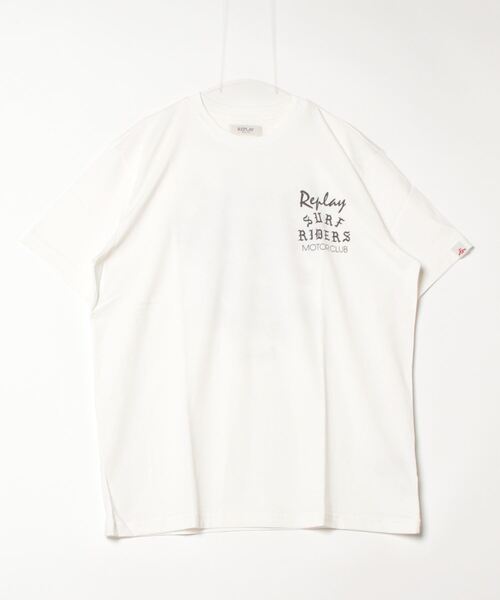 TheReplacementsTシャツリプレイツメンツビン REPLAY（リプレイ） tシャツ コットンジャ−ジーバイカープリントT