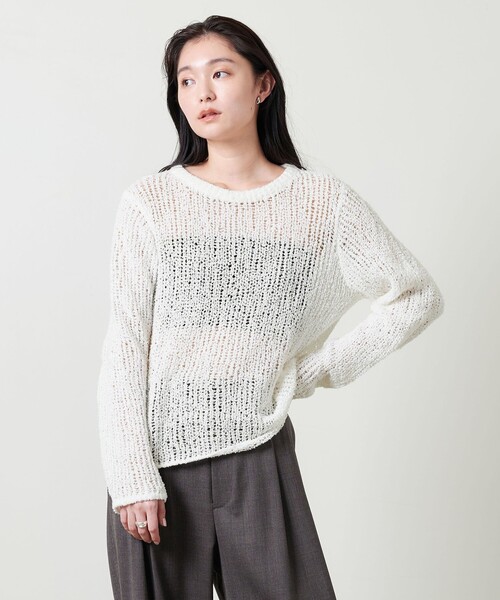 ニット セーター 「MARW UNITED ARROWS」ぺーバー クルーネック ニット レディース