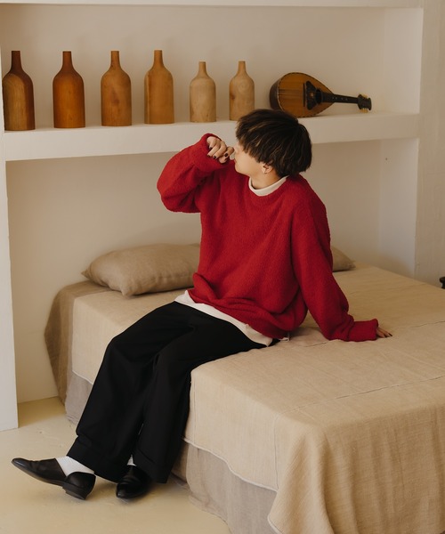 「epnok」 長袖ニット MEDIUM アイボリー メンズ_画像5