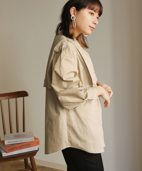 「HER CLOSET」 長袖ブラウス M ブラック レディース_画像4