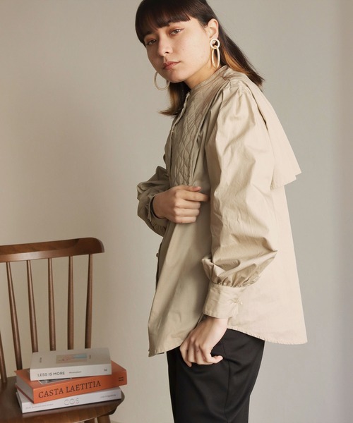 「HER CLOSET」 長袖ブラウス M ブラック レディース_画像6