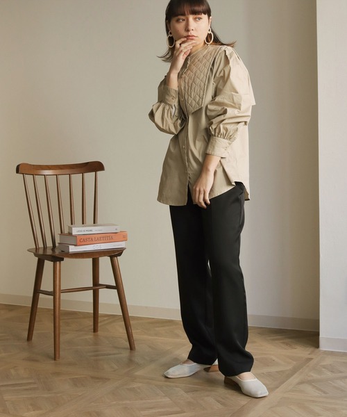 「HER CLOSET」 長袖ブラウス M ブラック レディース_画像7
