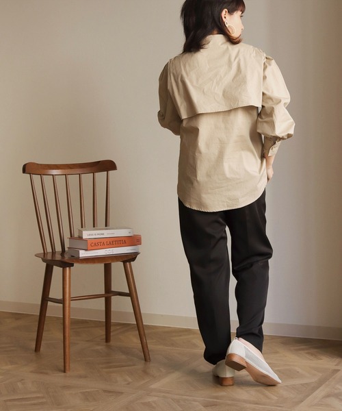 「HER CLOSET」 長袖ブラウス M ブラック レディース_画像8