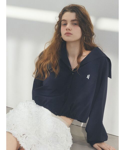 ジャケット・アウター muguet frill sailor collar blouson muguet frill sailor collar blouson WHITE ミュゲ｜Yahoo!フリマ（旧
