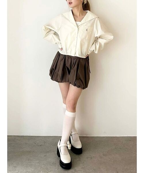 ジャケット・アウター muguet frill sailor collar blouson muguet frill sailor collar blouson WHITE ミュゲ｜Yahoo!フリマ（旧