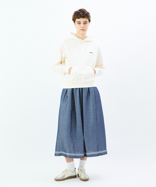 ORCIVAL パーカー | コットン裏毛 フードプルオーバー WOMEN