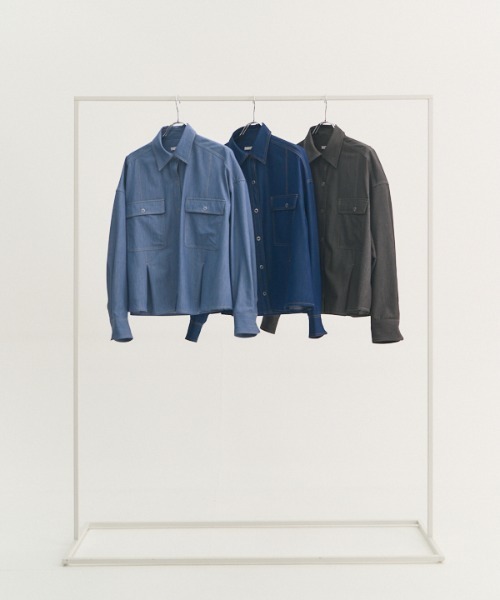 ブラウス シャツ Kelsey soft denim shirt   ケルシーソフトデニムシャツ レディース Muel Chic ブラウス シャツ Kelsey soft denim shirt ケルシー