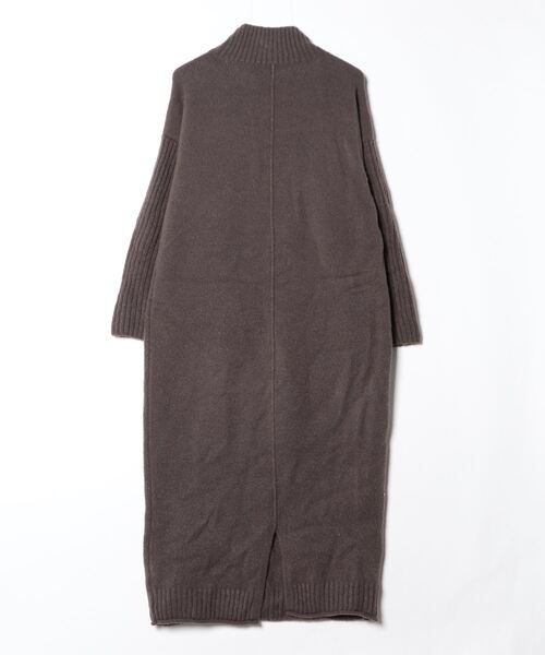 「Re:EDIT」 ニットワンピース LARGE チャコール レディース_画像2