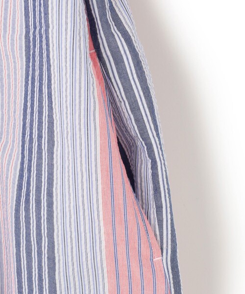 J.PRESS ジェイプレス ストライプ 長袖 ワンピース M WOMEN】マルチストライプ シャツワンピース / J.PRESS YORK