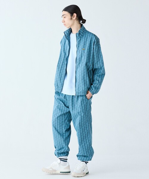 LACOSTE ナイロンコーチジャケット LACOSTE ナイロンジャケット コーチジャケット×バーシティ