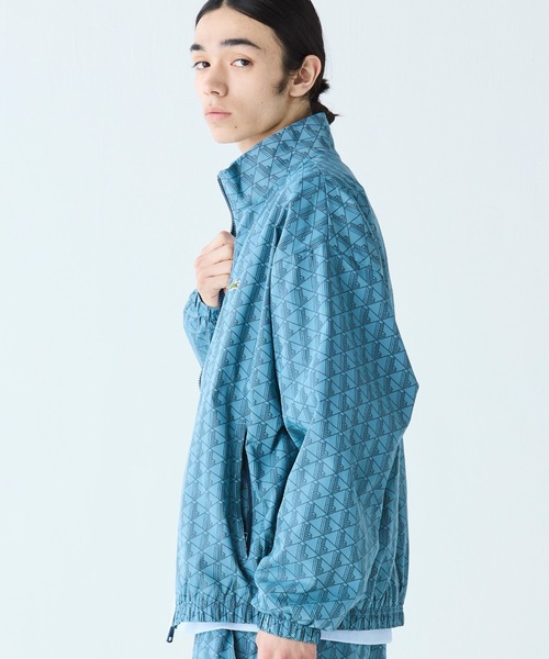 LACOSTE ナイロンジャケット モノグラムジャカード撥水ナイロン