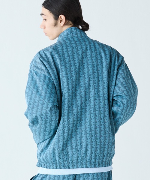 LACOSTE ナイロンジャケット モノグラムジャカード撥水ナイロン