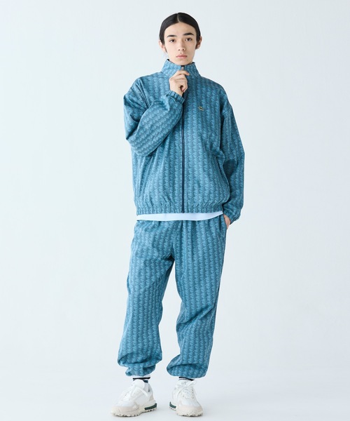LACOSTE ナイロンジャケット モノグラムジャカード撥水ナイロン