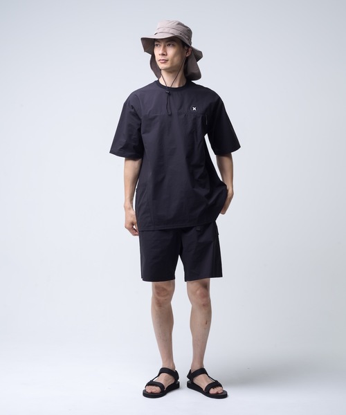 【新品未使用】HURLEY ハーレー　ゴルフウェア　ラッシュガード　ブラック Hurley ラッシュガード 「Hurley/ハーレー」水陸両用ラッシュT