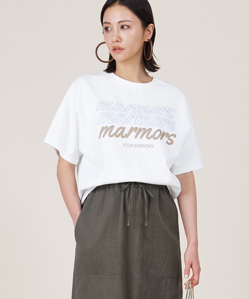 marmors tシャツ 「marmors」ponte logo T-shirt レディース 
