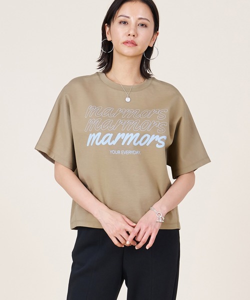 tシャツ 「marmors」ponte logo T-shirt レディース