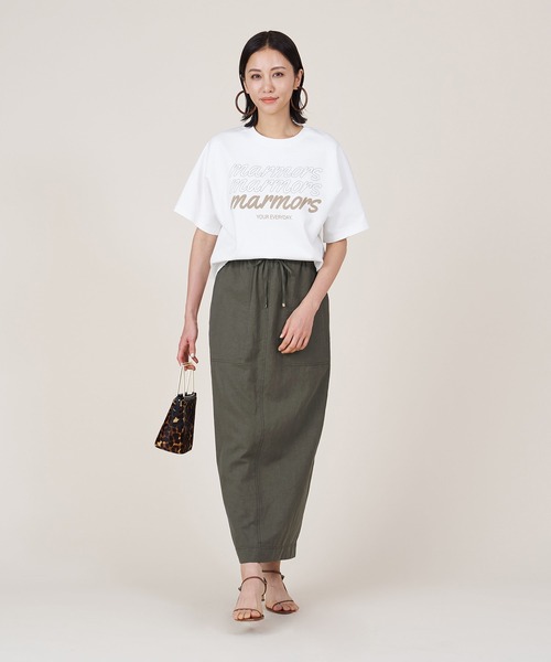 tシャツ 「marmors」ponte logo T-shirt レディース marmors tシャツ 「marmors」ponte logo T-shirt レディース