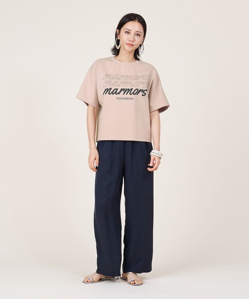 tシャツ 「marmors」ponte logo T-shirt レディース marmors tシャツ 「marmors」ponte logo T-shirt レディース