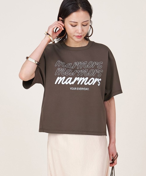 tシャツ 「marmors」ponte logo T-shirt レディース marmors tシャツ 「marmors」ponte logo T-shirt レディース