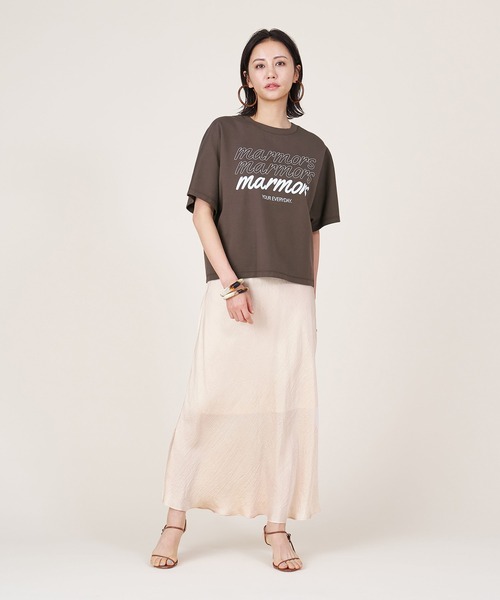 tシャツ 「marmors」ponte logo T-shirt レディース marmors tシャツ 「marmors」ponte logo T-shirt レディース