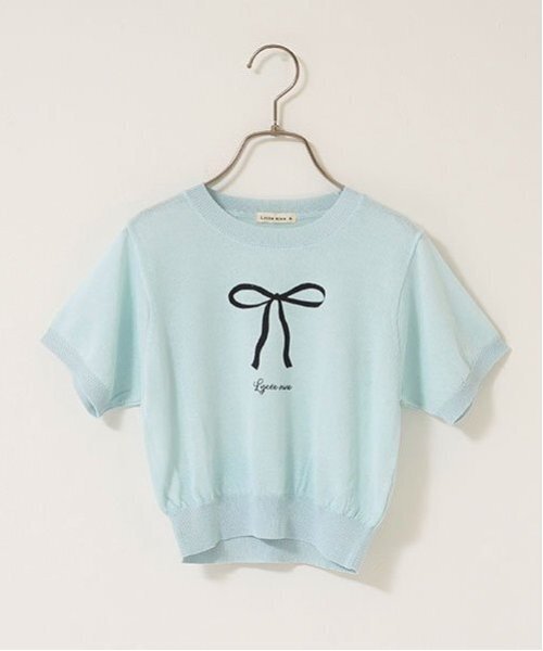 tシャツ 「マシンウォッシャブル」シアー半袖ニットトップス「子供服