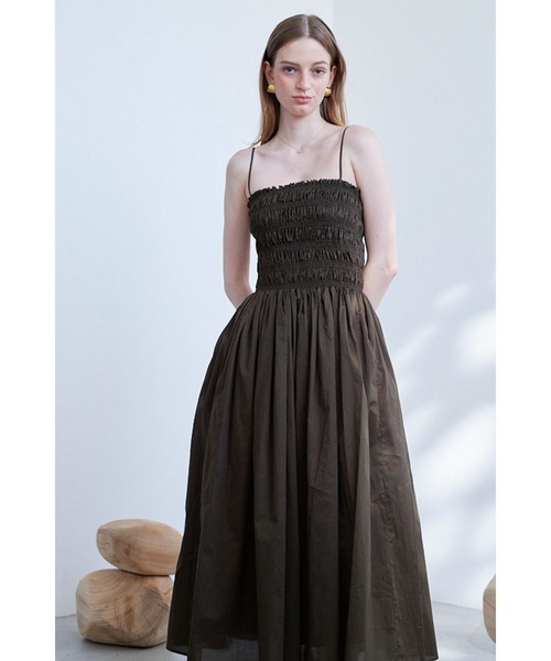 Estella.K ワンピース Before Sunset Dress2 シャーリングキャミドレス