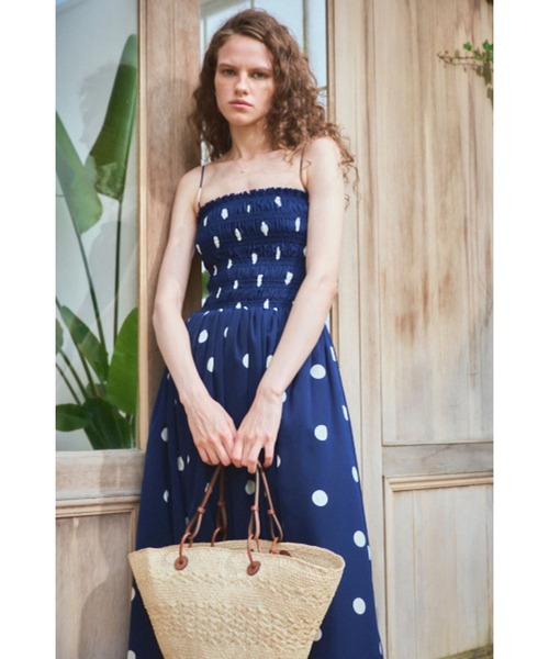 Estella.K ワンピース Before Sunset Dress2 シャーリングキャミドレス