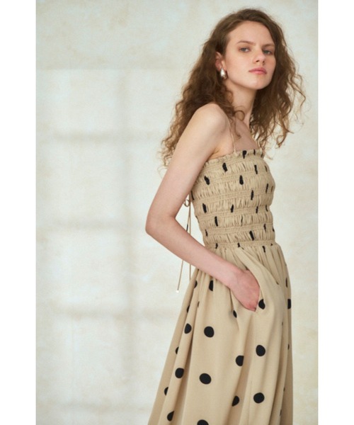 Estella.K ワンピース Before Sunset Dress2 シャーリングキャミドレス