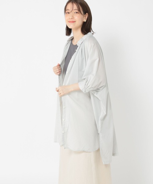 STUDIO CLIP ロングシャツワンピーストレンチコート 秋トレンチベルトロングワンピース 全4色 シャツ風[品番