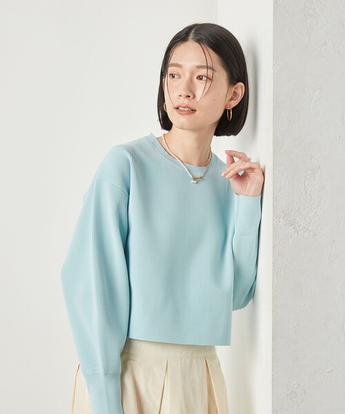 「NOLLEY'S Sophi」 長袖ニット 38 サックスブルー レディース