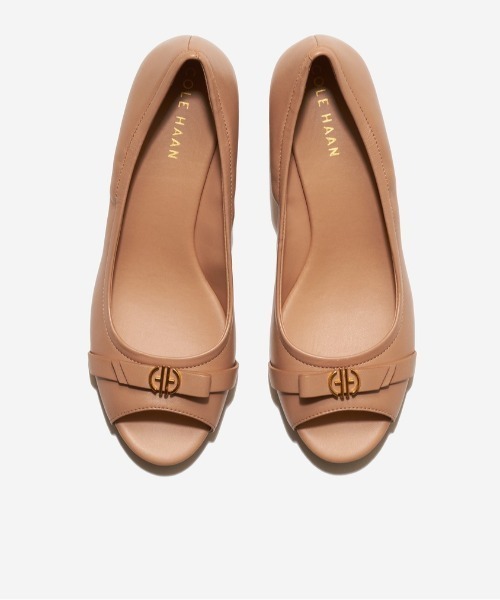 colehaan マルタ パンプス US7 COLE HAAN パンプス マルタ ピープトゥ ウェッジ womens