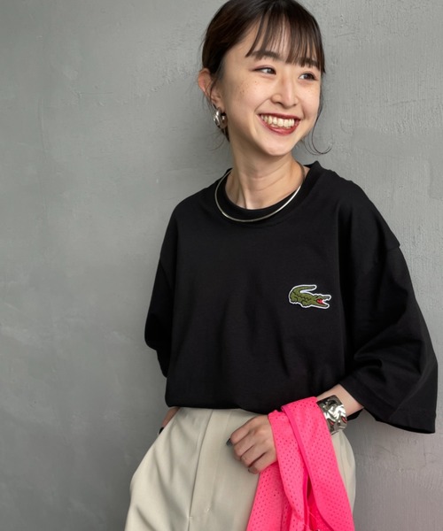 LACOSTE（ラコステ） tシャツ ワニロゴワッペン クルーネックTシャツ