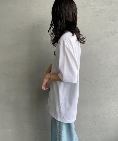 LACOSTE（ラコステ） tシャツ ワニロゴワッペン クルーネックTシャツ