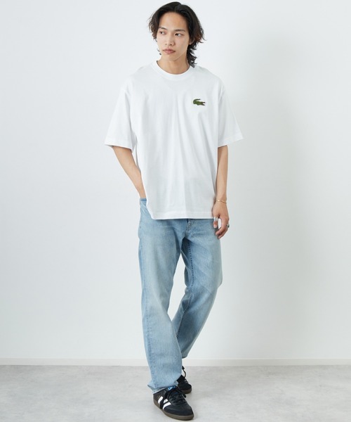 LACOSTE tシャツ 「LACOSTE/ラコステ」 ワニロゴワッペン クルー
