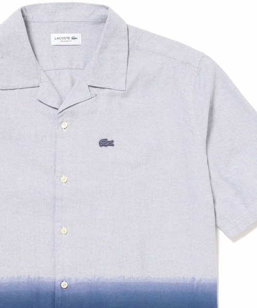 シャツ グラデーション コットンオックスフォード オープンカラーシャツ メンズ レディース | LACOSTE | 02