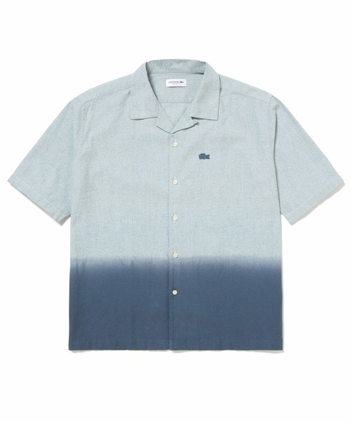 シャツ グラデーション コットンオックスフォード オープンカラーシャツ メンズ レディース | LACOSTE | 20