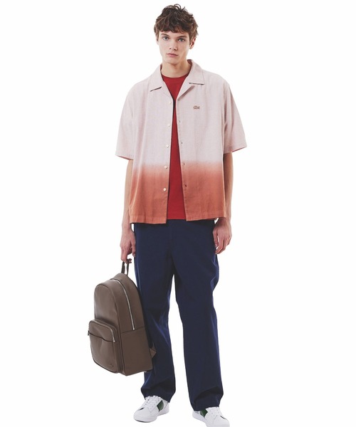 シャツ グラデーション コットンオックスフォード オープンカラーシャツ メンズ レディース | LACOSTE | 17