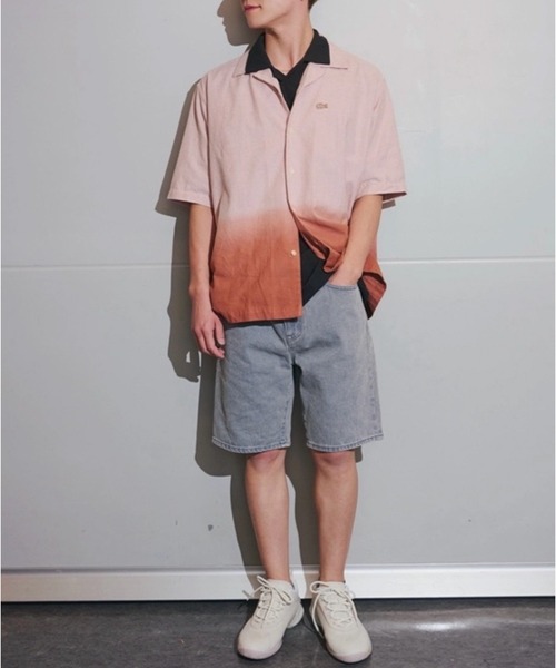 シャツ グラデーション コットンオックスフォード オープンカラーシャツ メンズ レディース | LACOSTE | 05