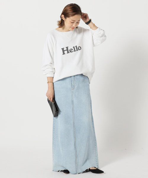 美品 ドゥーズィエムクラス デニムスカート 36 Deuxieme Classe Deuxieme Classe 「Deuxieme Classe」 デニムスカート 36 ブルー