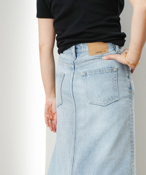 美品 ドゥーズィエムクラス デニムスカート 36 Deuxieme Classe Deuxieme Classe 「Deuxieme Classe」 デニムスカート 36 ブルー
