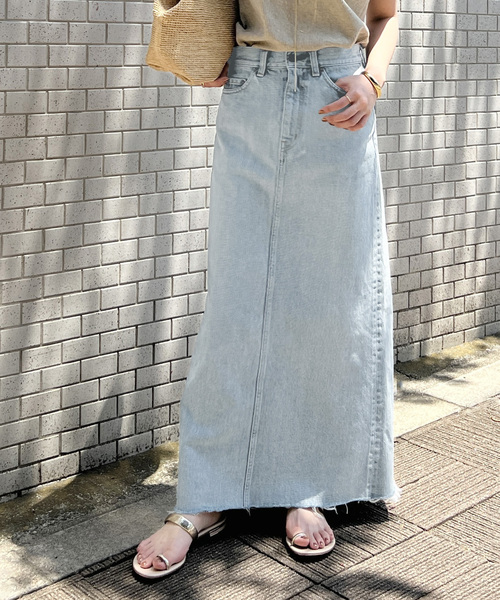 美品 ドゥーズィエムクラス デニムスカート 36 Deuxieme Classe Deuxieme Classe 「Deuxieme Classe」 デニムスカート 36 ブルー