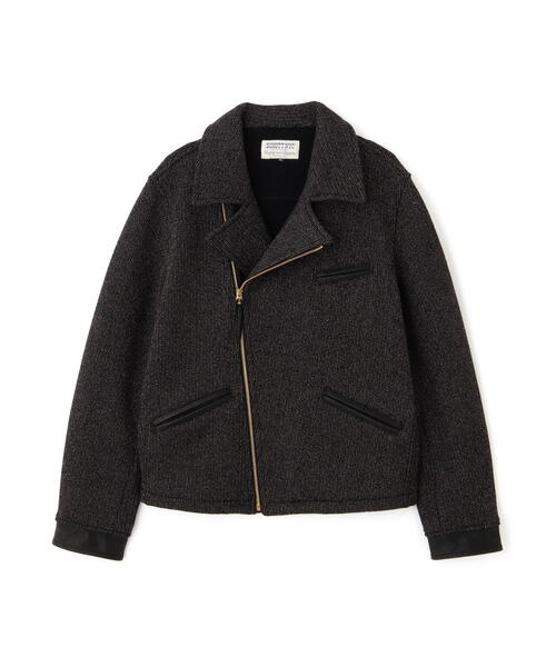 Schott 星条旗 ブラック × ネイビー ブルゾン ジャケット コットン 綿 Schott N.Y.C ブルゾン アウター Schott/ショット/JERSEY