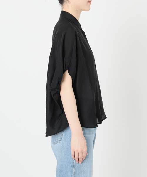 美品 IENA イエナ コットンリネンタックブラウス ピンク 半袖 麻