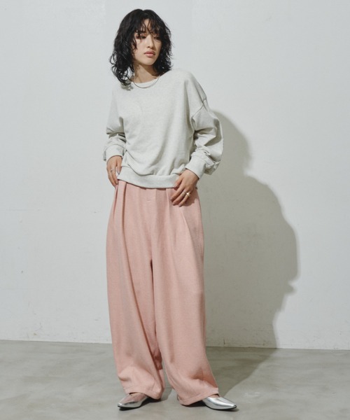 「Aunt Marie's」 スラックス S チャコールグレー レディース_画像4