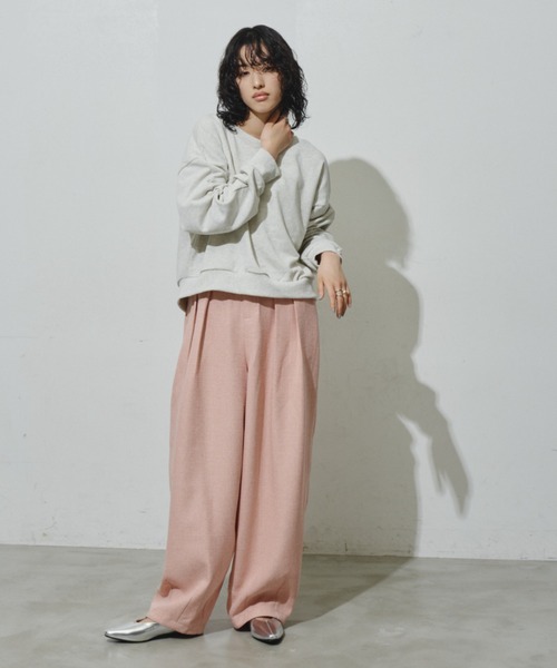 「Aunt Marie's」 スラックス S チャコールグレー レディース_画像5