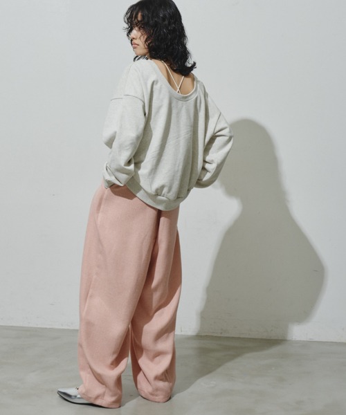 「Aunt Marie's」 スラックス S チャコールグレー レディース_画像7