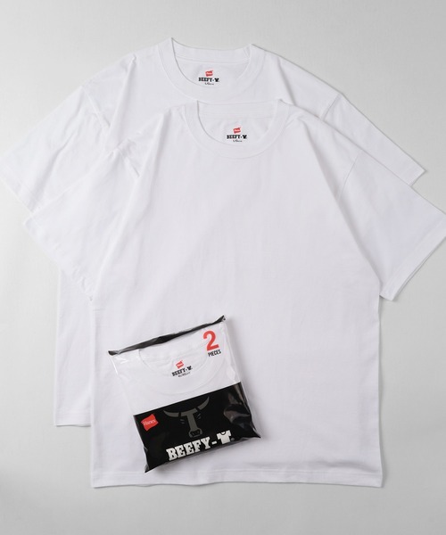 ヘインズ　Tシャツ Hanes（ヘインズ） tシャツ 「74」「Hanes/ヘインズ」 BEEFY-T 2枚