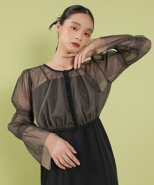 Kana ドレス ラメチュールボレロ マーメイド キャミワンピース 2点