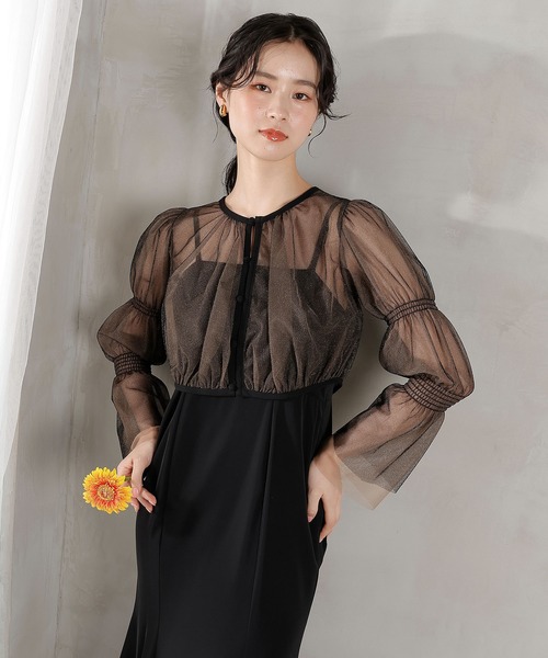 Kana ドレス ラメチュールボレロ マーメイド キャミワンピース 2点